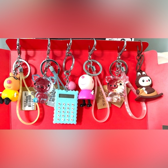 Colorful Cartoon Keychain Set - Picture 1 of 5
